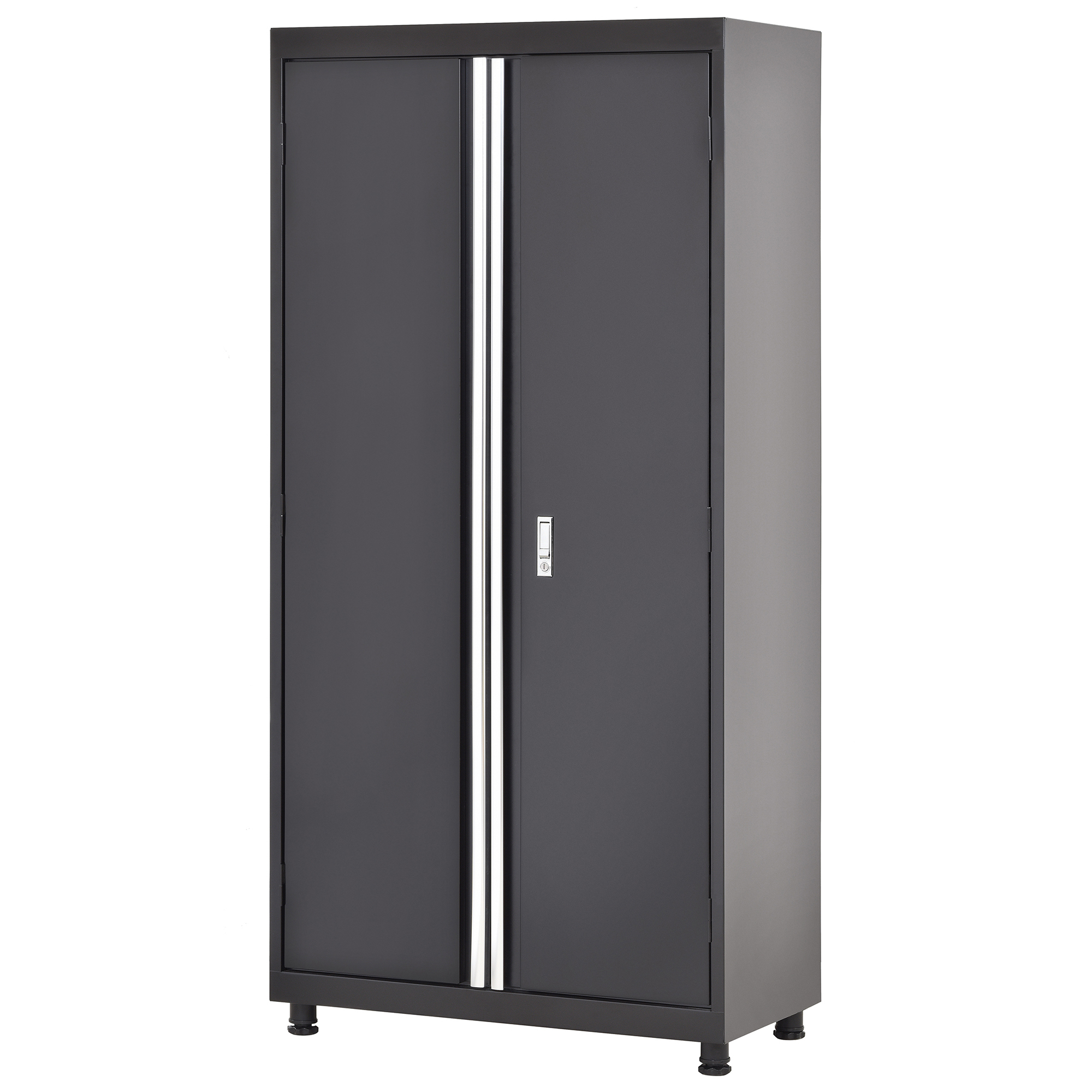 Sandusky Lee Modular Series Cabinet - 36in. x 18in. x 72in., Matte Black, 27 Cu. Ft., Model# MF3F361872-9M